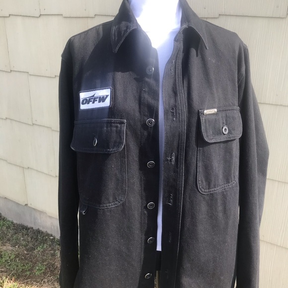 Main Label Offw Black Denim Jacket - Picture 3 of 8